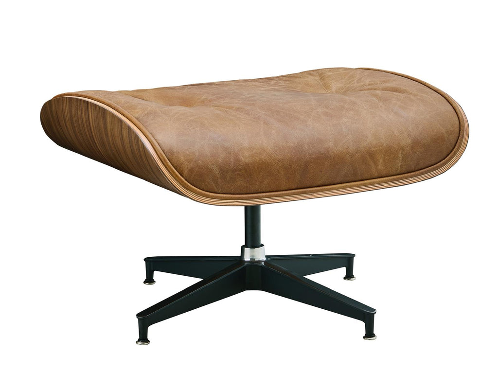 Luxury Lounge / Office Chair with Ottoman – Top Grain Leather
