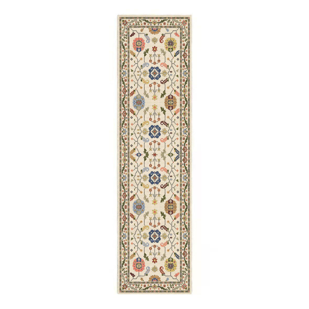 Arts and Crafts Collection Area Rug Ultra Soft Washable Rug, Non Slip Area Rug Indoor, Stain Resistant Rugs for Living Room Bedroom Vintage Home Decor