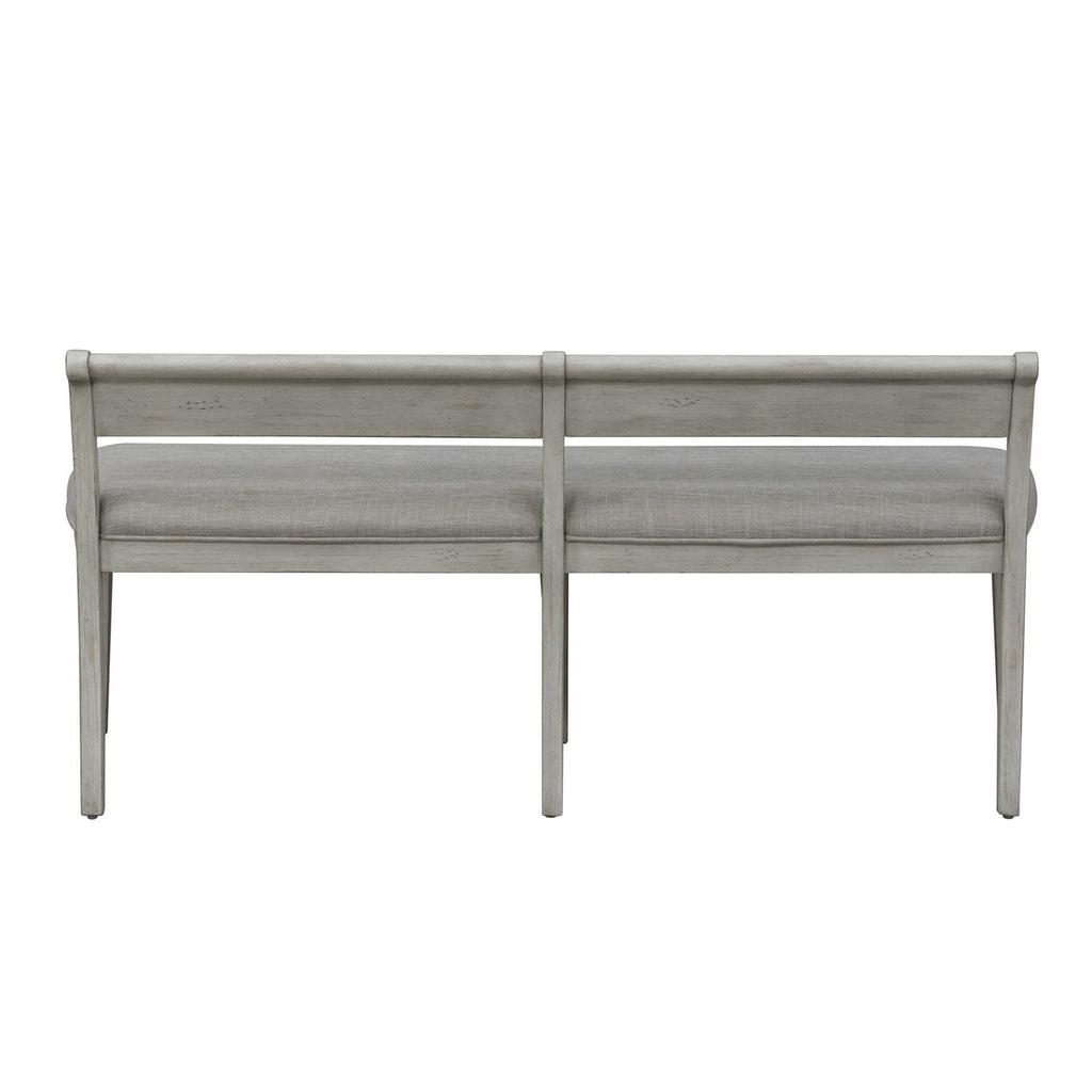 Hillstone Farmhouse Upholstered Bench in Antique White