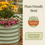 Gro-Rite "No Tools Needed" Premium Metal Raised Garden Bed Kit