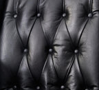 Tufted English Rolled Arm Wing Chair - Top Grain Leather