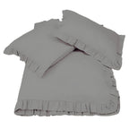 400TC Cotton Sateen Ruffle Duvet Cover Set