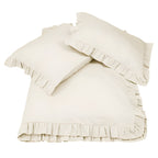 400TC Cotton Sateen Ruffle Duvet Cover Set