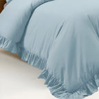 400TC Cotton Sateen Ruffle Duvet Cover Set
