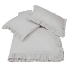 400TC Cotton Sateen Ruffle Duvet Cover Set