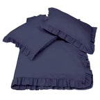 400TC Cotton Sateen Ruffle Duvet Cover Set